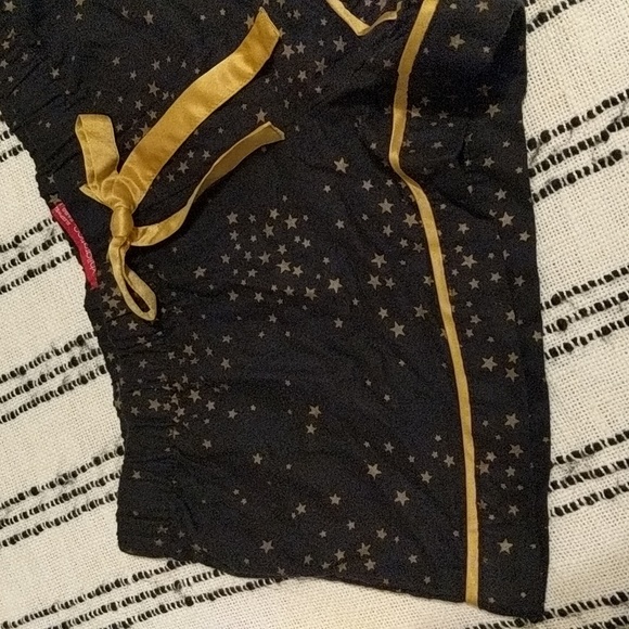 Black & Gold Stars Sleepwear Shorts - Picture 2 of 11